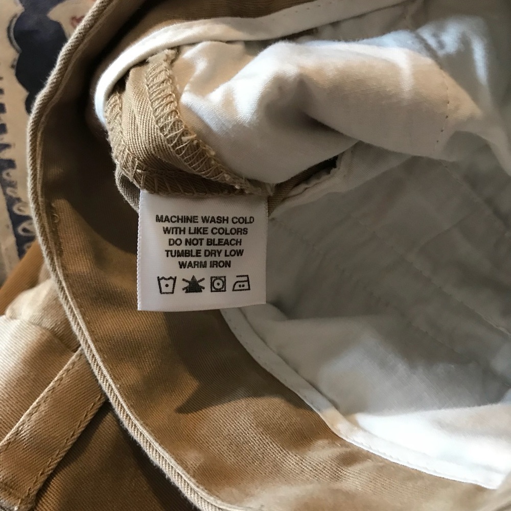 Tan Lord & Taylor Khakis Dress Slacks π Cropped - Picture 4 of 8